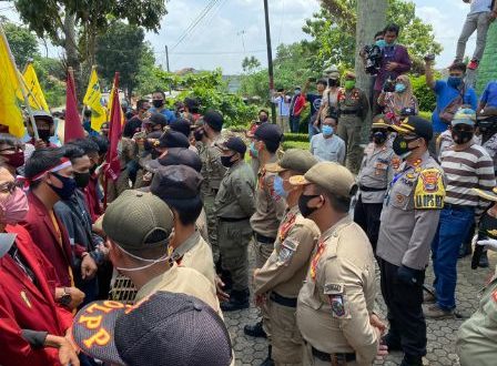 Kapolres Lampung Utara Pimpin langsung Pengamanan Demo Jilid 2