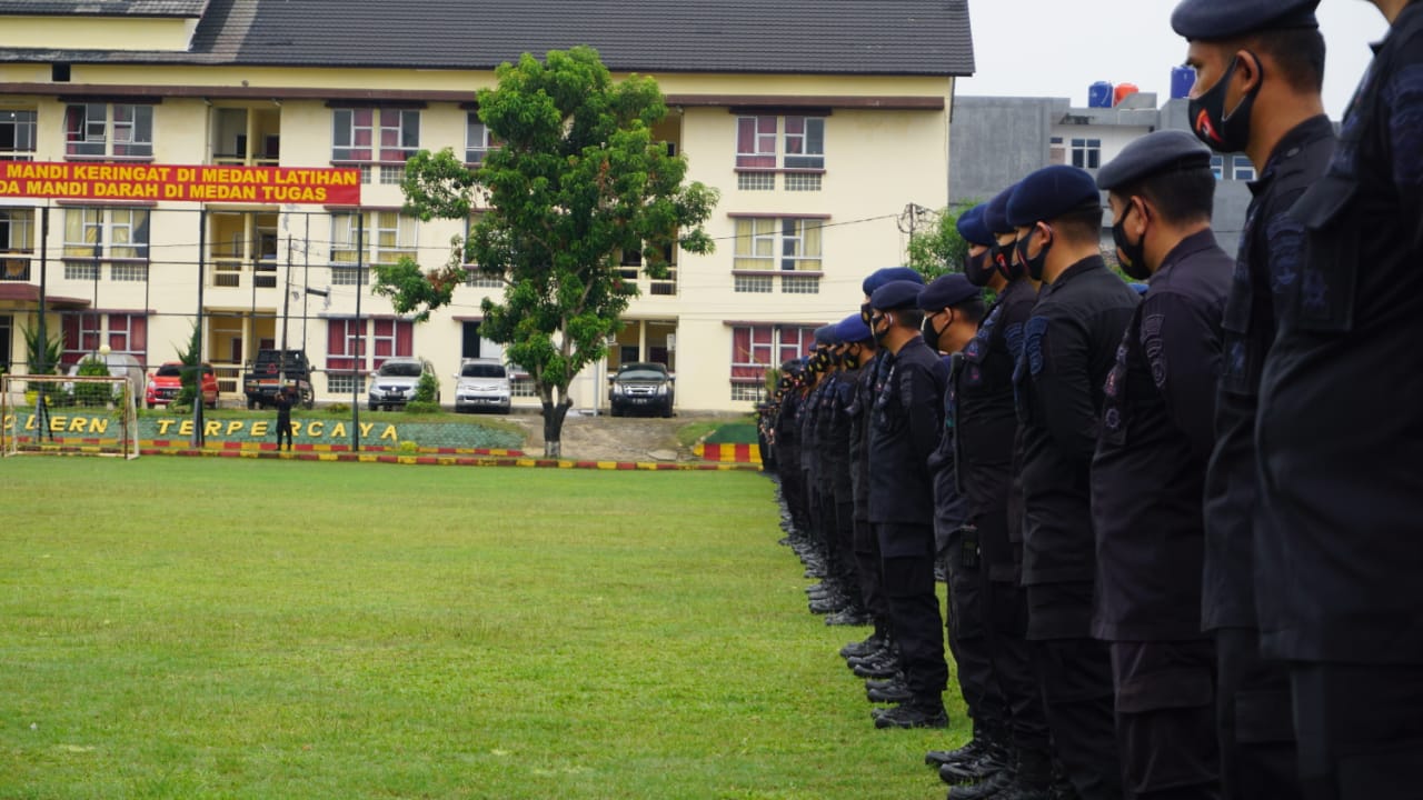 Satbribda Laksanakan Apel Siaga, Bertujuan Antisipasi Unjuk Rasa