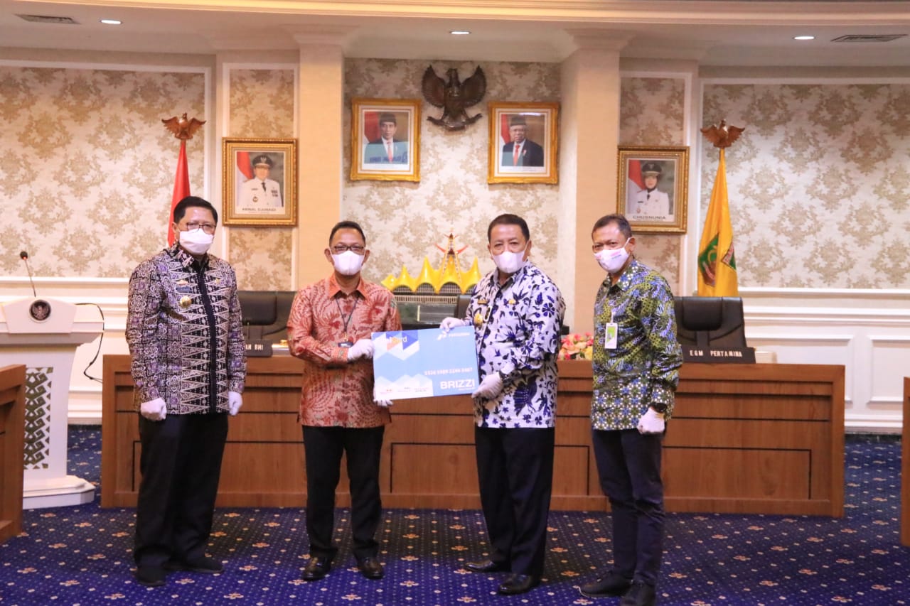 Pemprov Lampung Tandatangani Nota Kesepahaman Dengan Pertamina dan Bank BRI