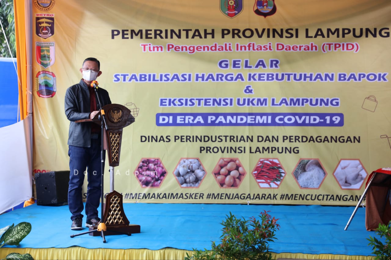 Antisipasi Kenaikan Harga Kebutuhan Pokok, Pemprov Lampung Gelar Stabilitas Harga dan Eksistensi UKM