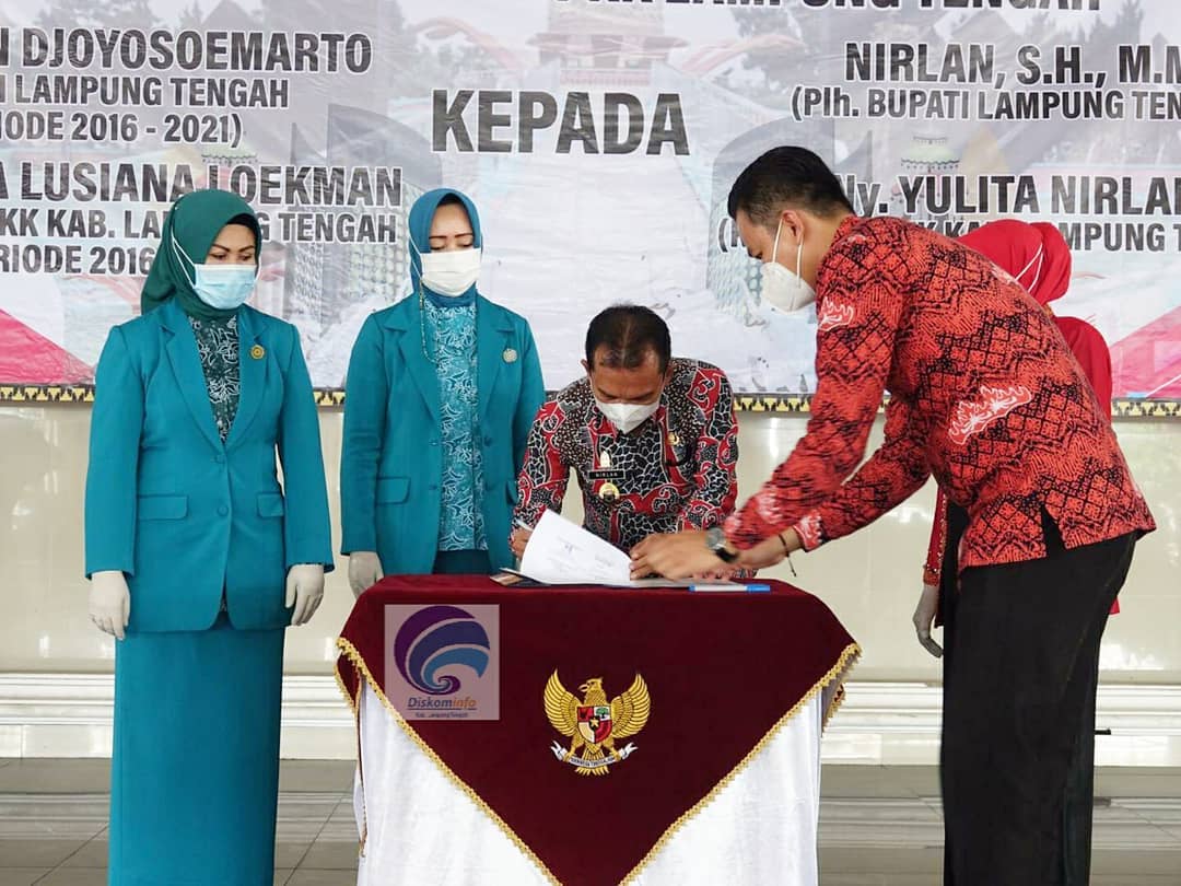 Serah Terima Jabatan Bupati Lampung Tengah Periode 2016-2021 Kepada Plh. Bupati Lampung Tengah