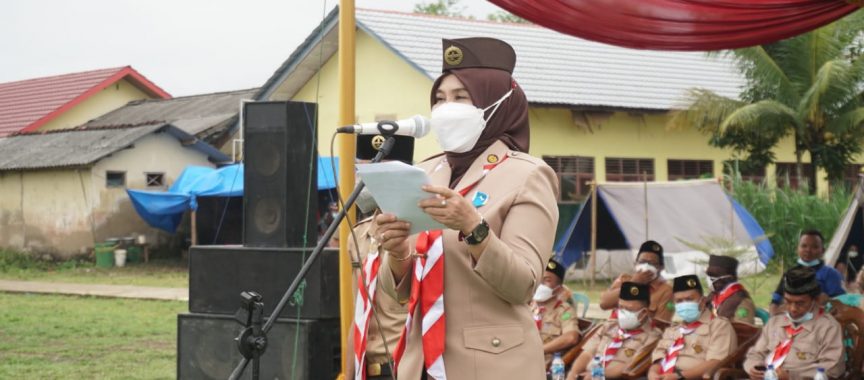 Winarni Pimpin Upacara Pembukaan Diklat Saka Bhakti Husada Angkatan I Lamsel