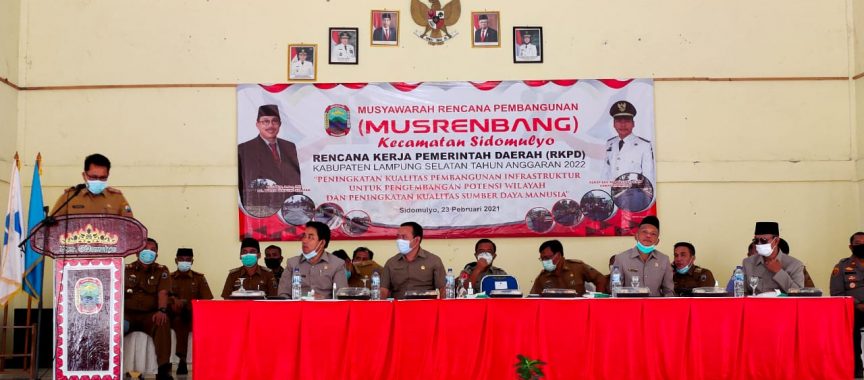 Musrenbang Kec. Sidomulyo, Pemkab Lamsel Gelontorkan Anggaran 30 Miliar Lebih