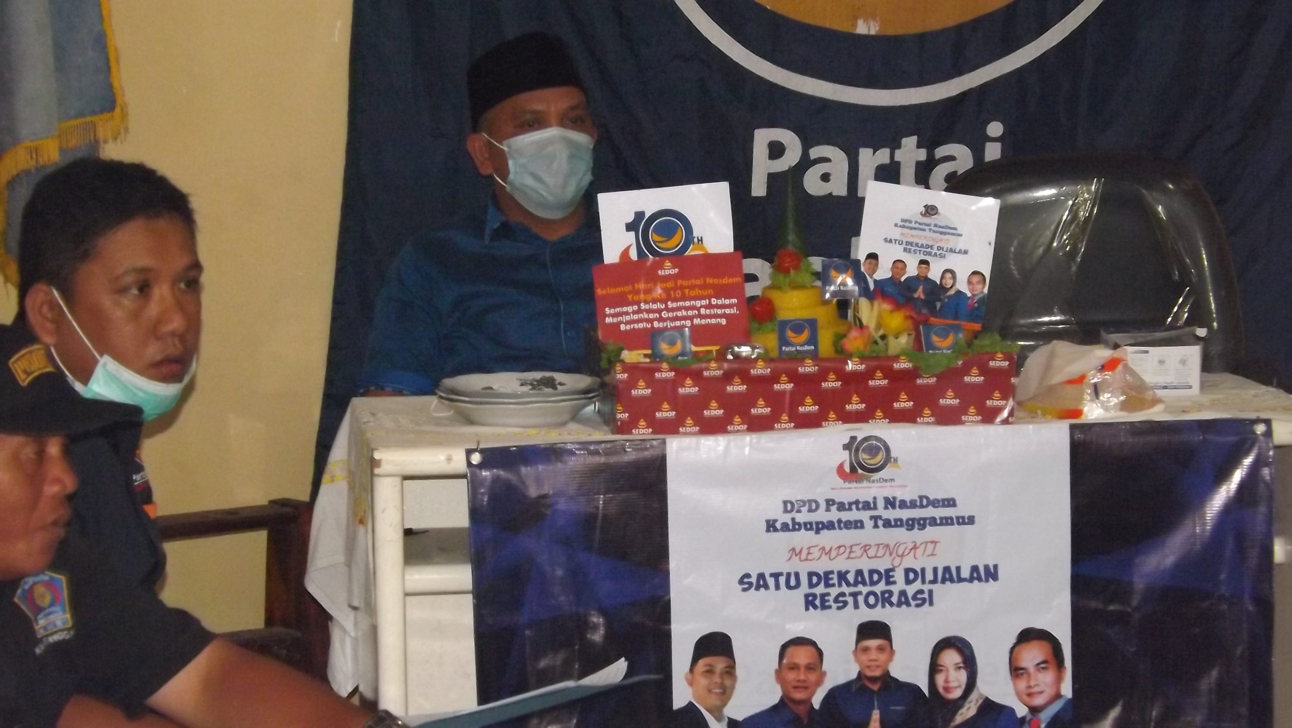 Secara Virtual, DPD NasDem Tanggamus Peringati HUT Ke-10 Partai NasDem