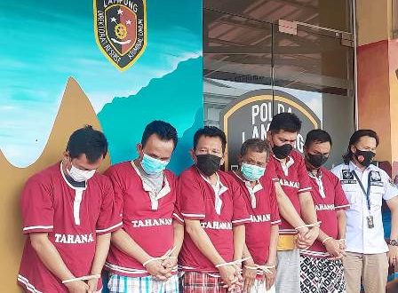 6 Pelaku Pencurian Berhasil Ditangkap Ditreskrimum Polda Lampung