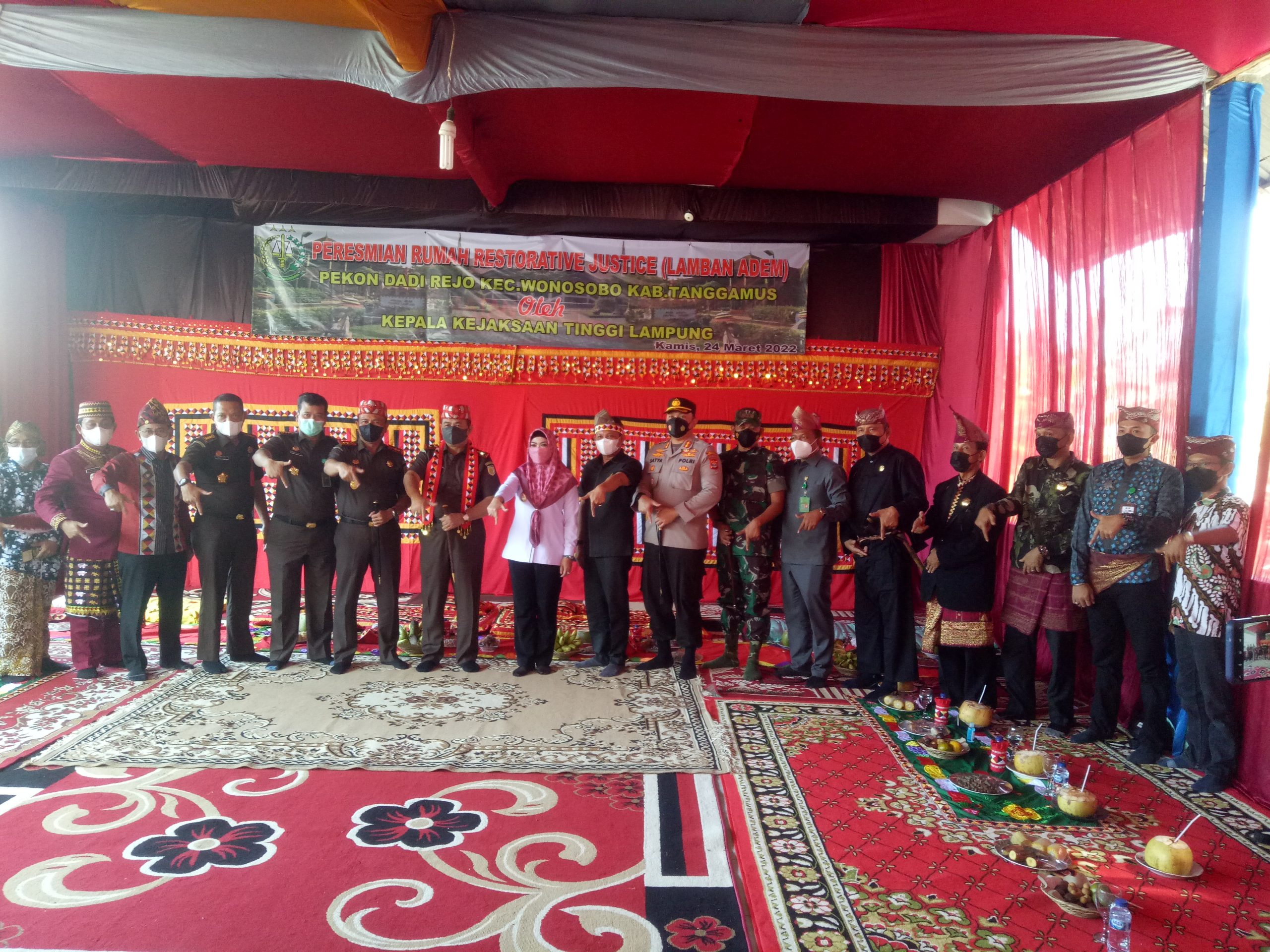 KAJATI Lampung Resmikan Restorative Justice Di Tanggamus