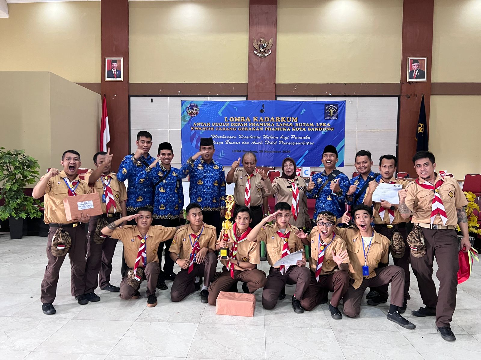 Rutan I Bandung Raih Juara Kadarkum dan Harapan 1 Yel Yel Kadarkum Antar Gugus Depan Pramuka