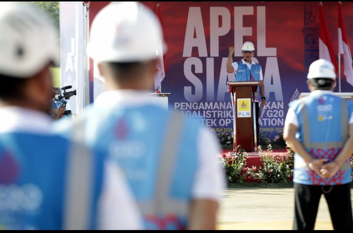 Gelar Apel Akbar, Dirut PLN Pastikan Pasokan Listrik Tanpa Kedip untuk Sukseskan KTT G20