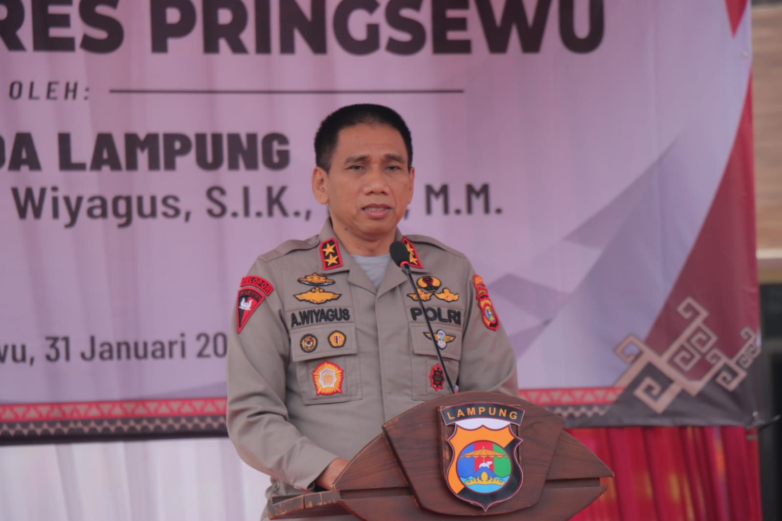 Kapolda Lampung resmikan gedung Mapolres Pringsewu