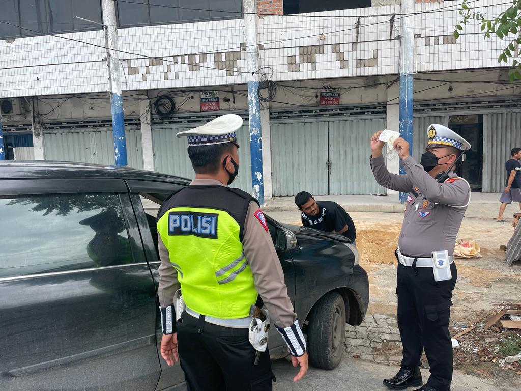 Cegah Kejahatan Jalanan, Sat Lantas Polresta Bandar Lampung Lakukan Razia KRYD