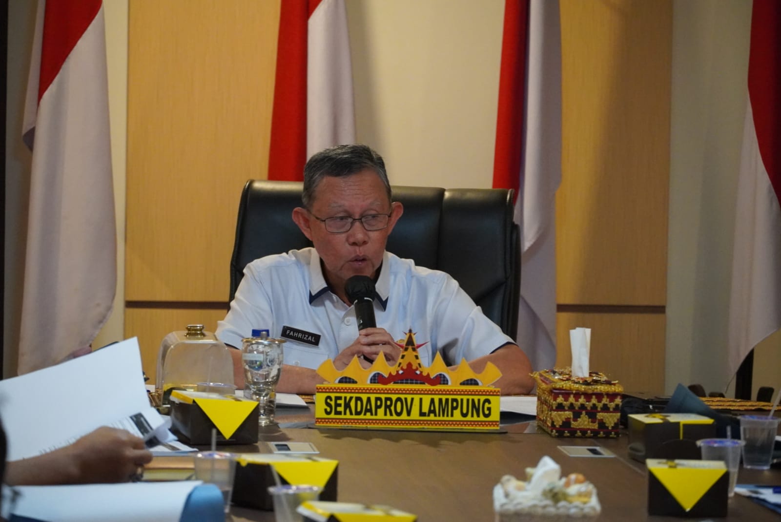 Sekdaprov Lampung Pimpin Rapat Pembahasan Penyampaian Laporan Kegiatan dan Laporan Keuangan KORPRI Tahun 2022