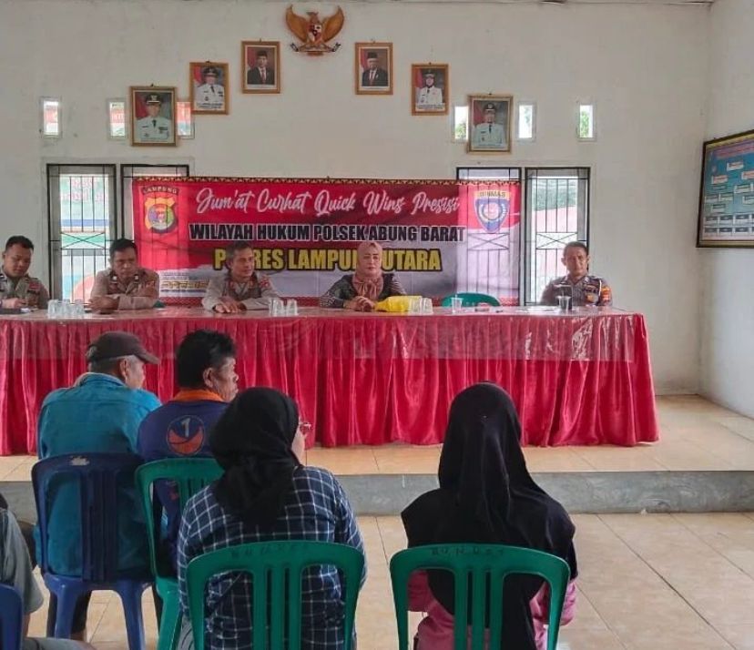 Tingkatkan Pelayanan, Jajaran Polres Lampung Terus Gelar Jumat Curhat