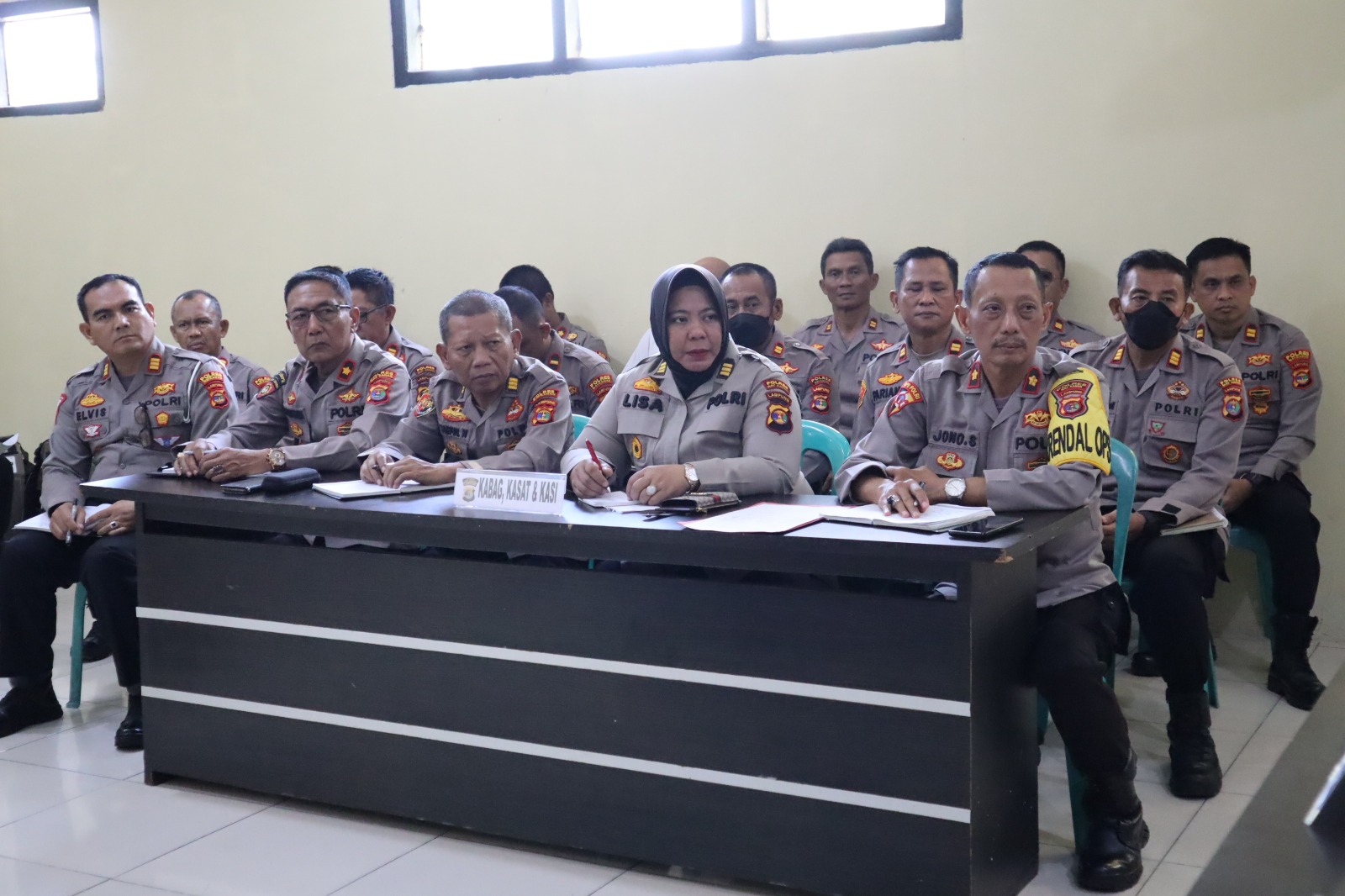 Sambut Hari Raya Idul Fitri 1444 H, Polres Way Kanan  Gelar Rakor Lintas Sektoral di Aula Adhi Pradana