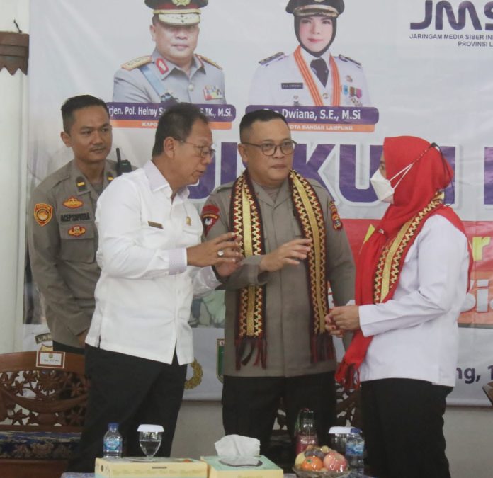 Mingrum Gumay SH., MH hadiri diskusi publik Jaringan Media Siber Indonesia (JMSI)