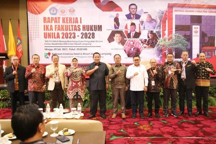 Hadiri Raker FH, Mingrum Sampaikan Rasa Bangga Menjadi Bagian Dari Kampus Unila