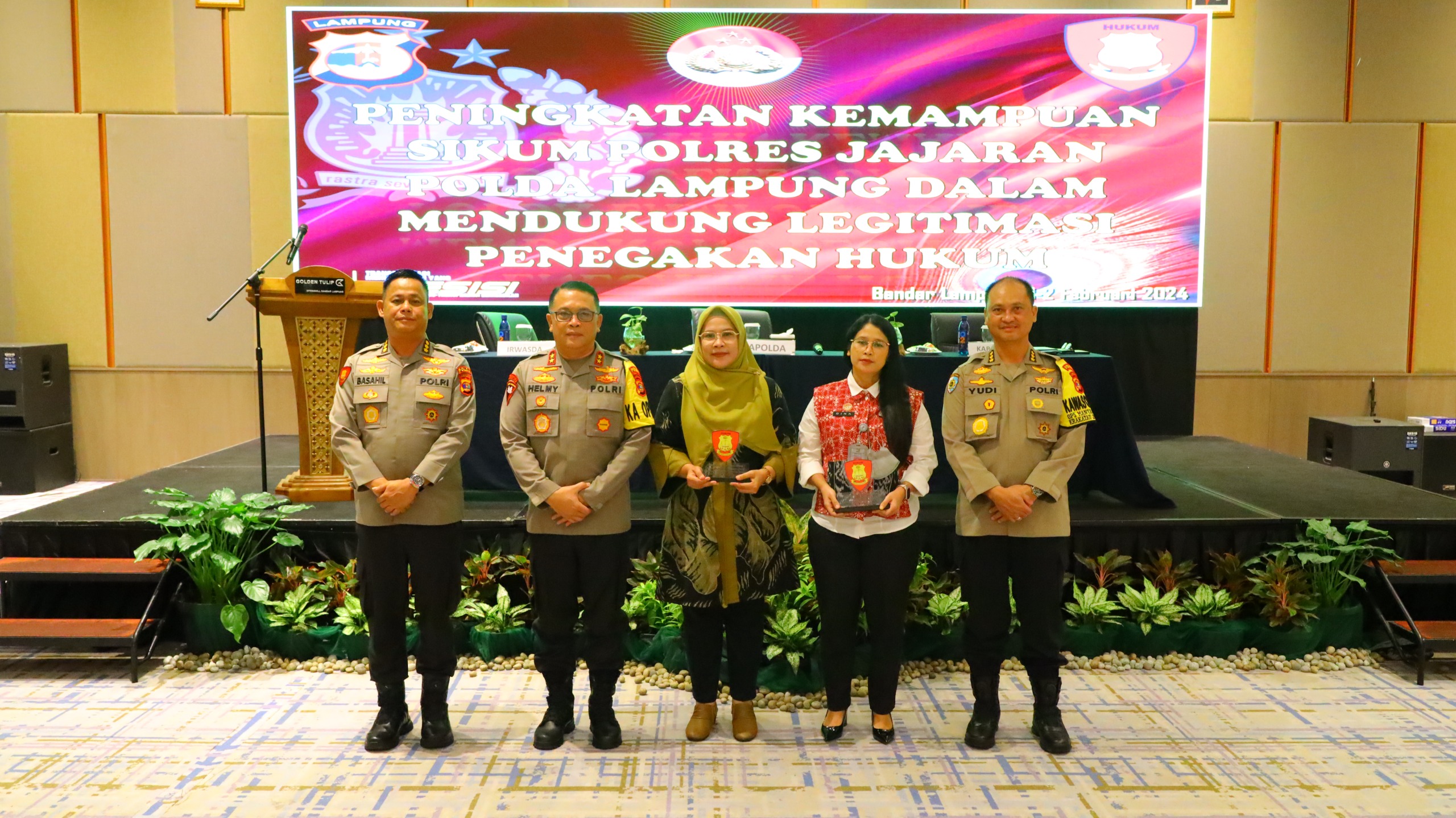 Guna Meraih Legitimasi Hukum, Kapolda Lampung Buka Peningkatan Kemampuan Personil Bidkum