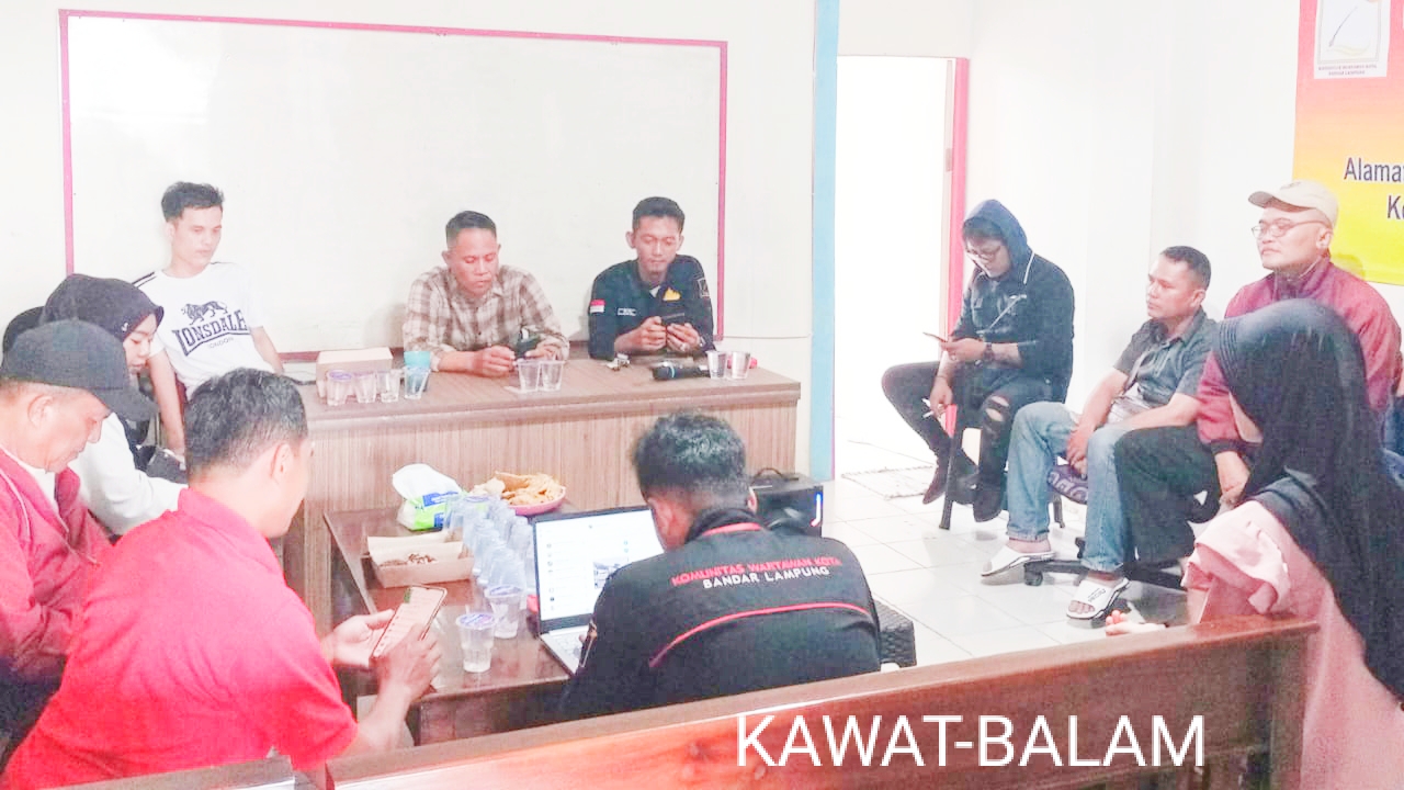 Bahas Kegiatan Yang Telah Dilakukan Dan Akan Dilakukan, Komunitas Wartawan Kota Bandar Lampung Lakukan Rapat Internal