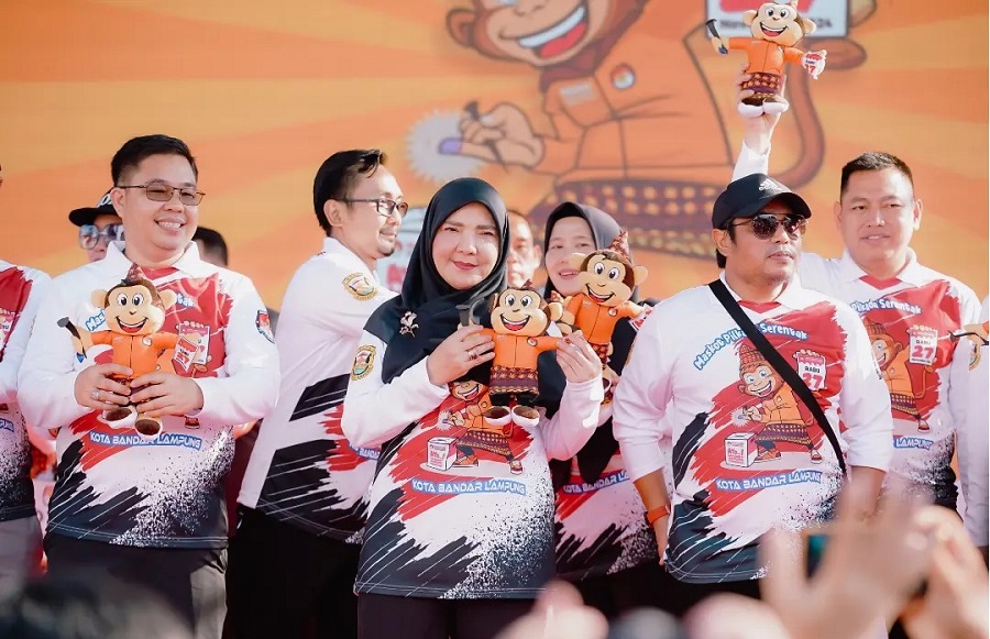 Walikota Hadiri Launching Maskot Pilkada Bandar Lampung 2024