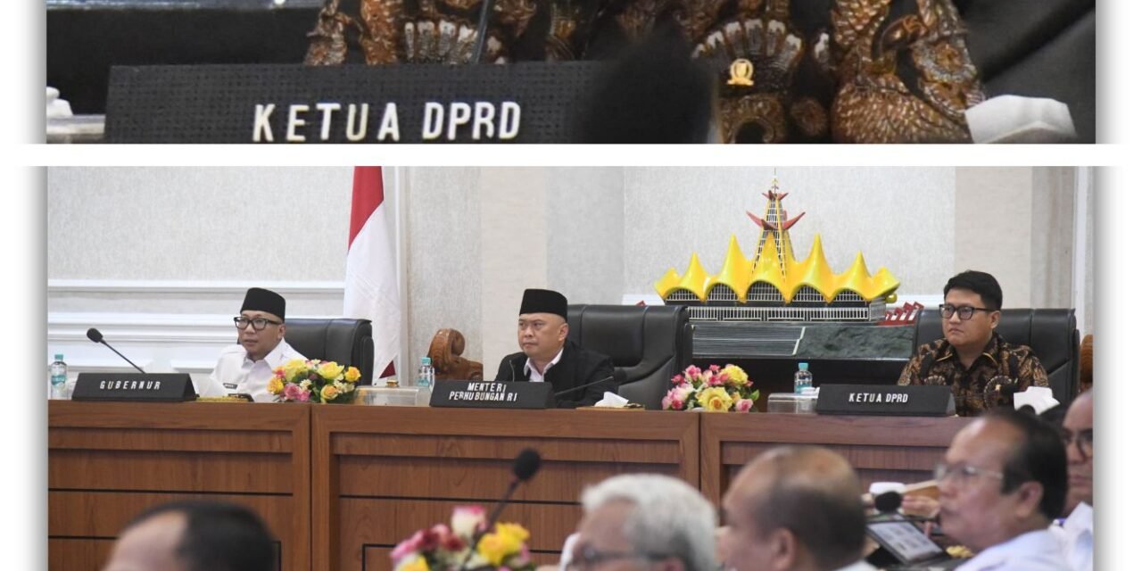 Ketua DPRD Provinsi Lampung dan Gubernur Lampung Ikuti Rapat Kesiapan Angkutan Lebaran 2026